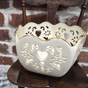 Lenox Bone China Cut Out Vintage Bowl